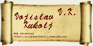 Vojislav Kukolj vizit kartica